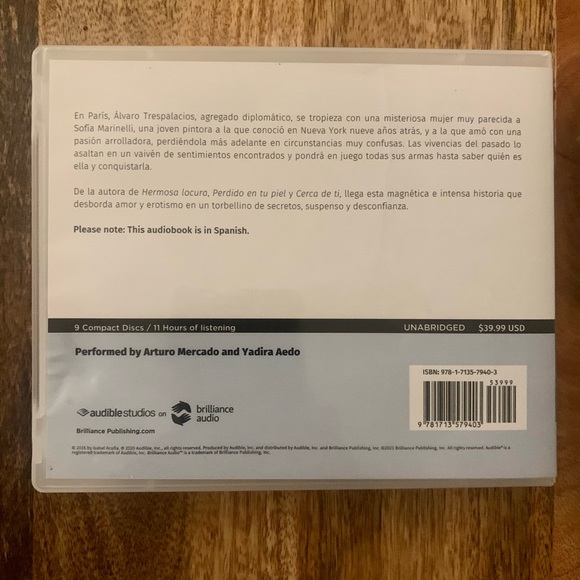 Tal Vez En Otra Vida by Isabel Acuna Compact Disc Book - Picture 2 of 2